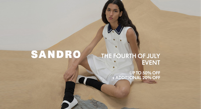 Sandro七月四日燃情開啟:法式時尚折扣狂歡